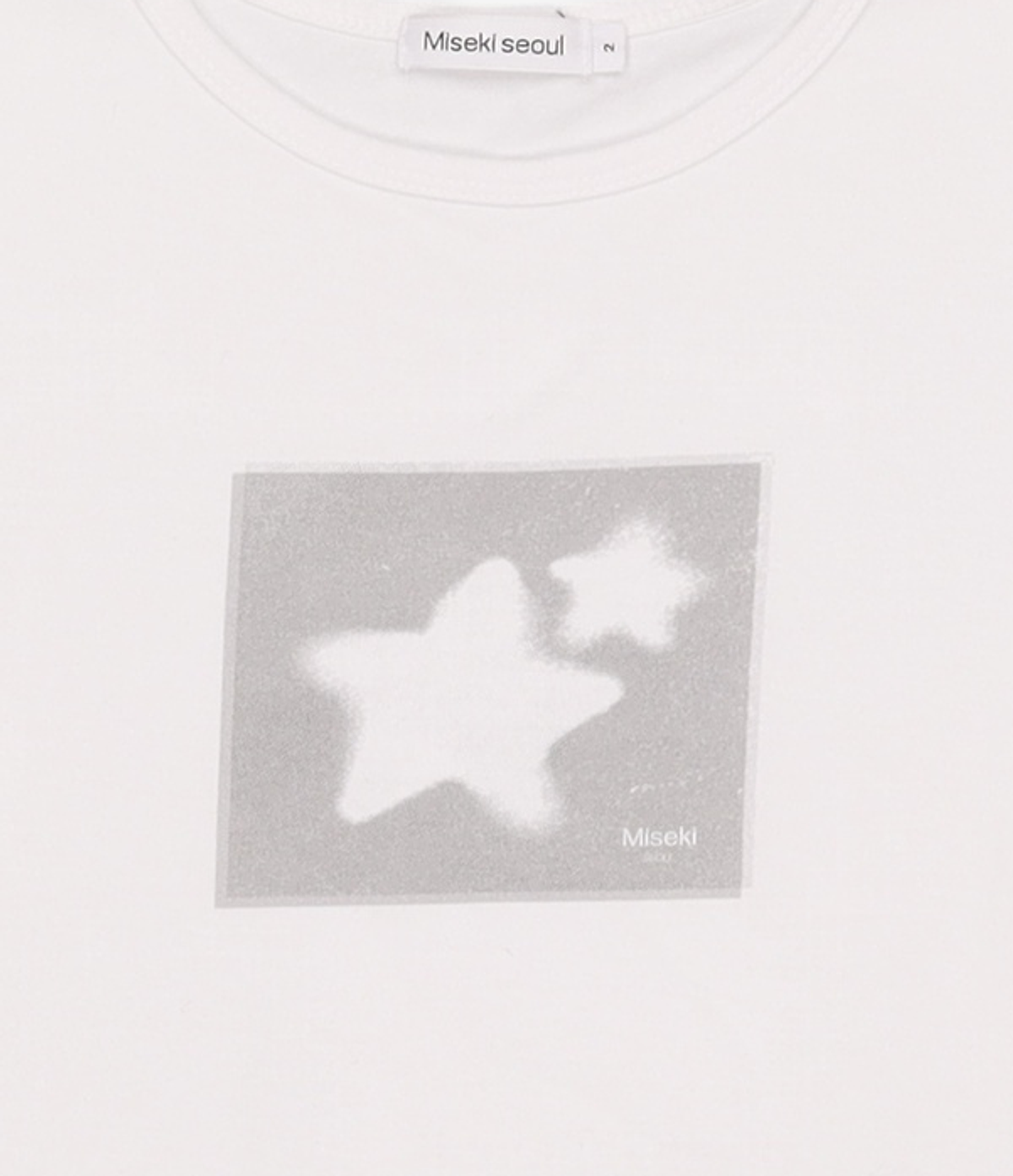 미세키서울(MISEKI SEOUL) Midnight stars fitted short sleeve WHITE 2