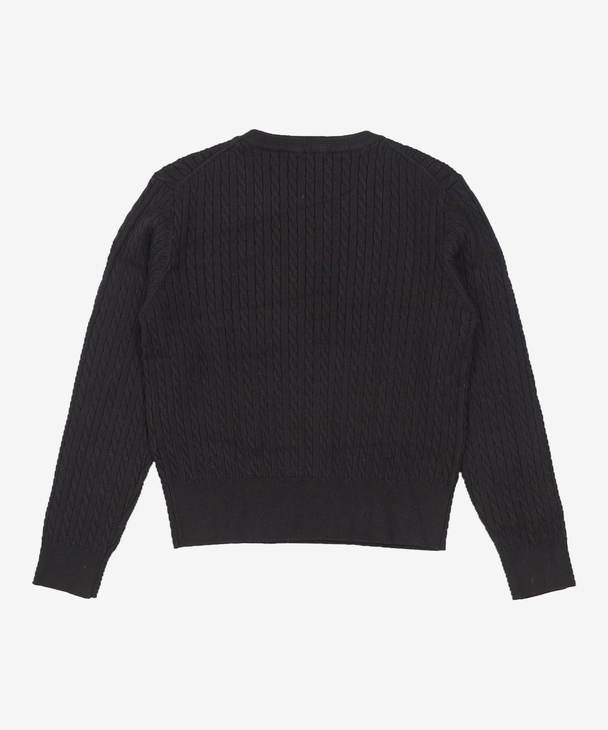 제너럴 아이디어(GENERAL IDEA) WOMAN GNRL 에센셜 케이블 풀오버 [BLACK] / WBC1L05503 L