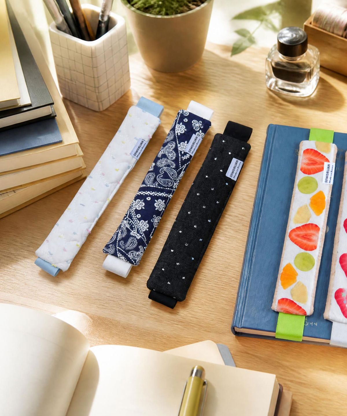 소월리안(SOWORLIAN) BOOK BAND_Cotton Candy, Paisley, Black Denim Star, Fruit Sando Strawberry, Fruit Mix