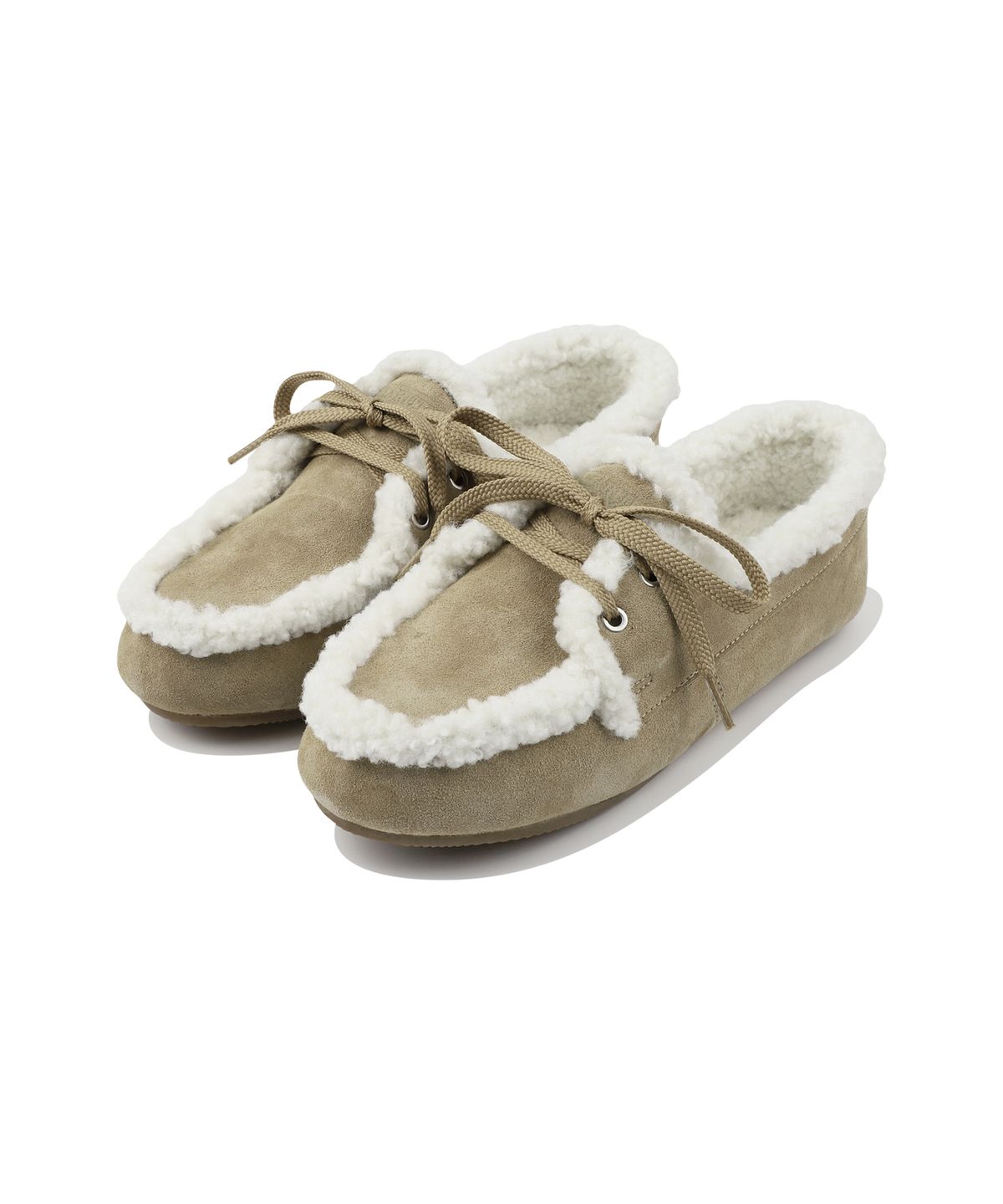 마리떼 프랑소와 저버(MARITHÉ + FRANҪOIS GIRBAUD) W SUEDE SHEARLING LOAFER beige