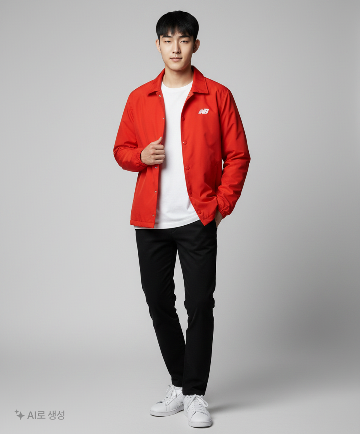 뉴발란스(NEW BALANCE) 나일론/코치 재킷 100
