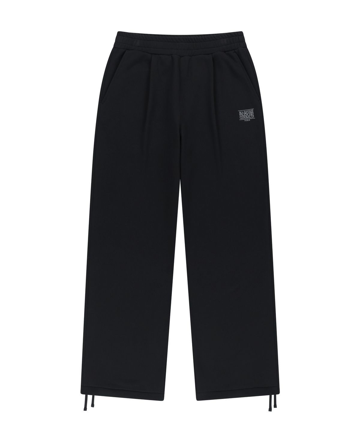 마리떼 프랑소와 저버(MARITHÉ + FRANҪOIS GIRBAUD) M ONE TUCK WIDE SWEAT JOGGERS (BRUSHED) black