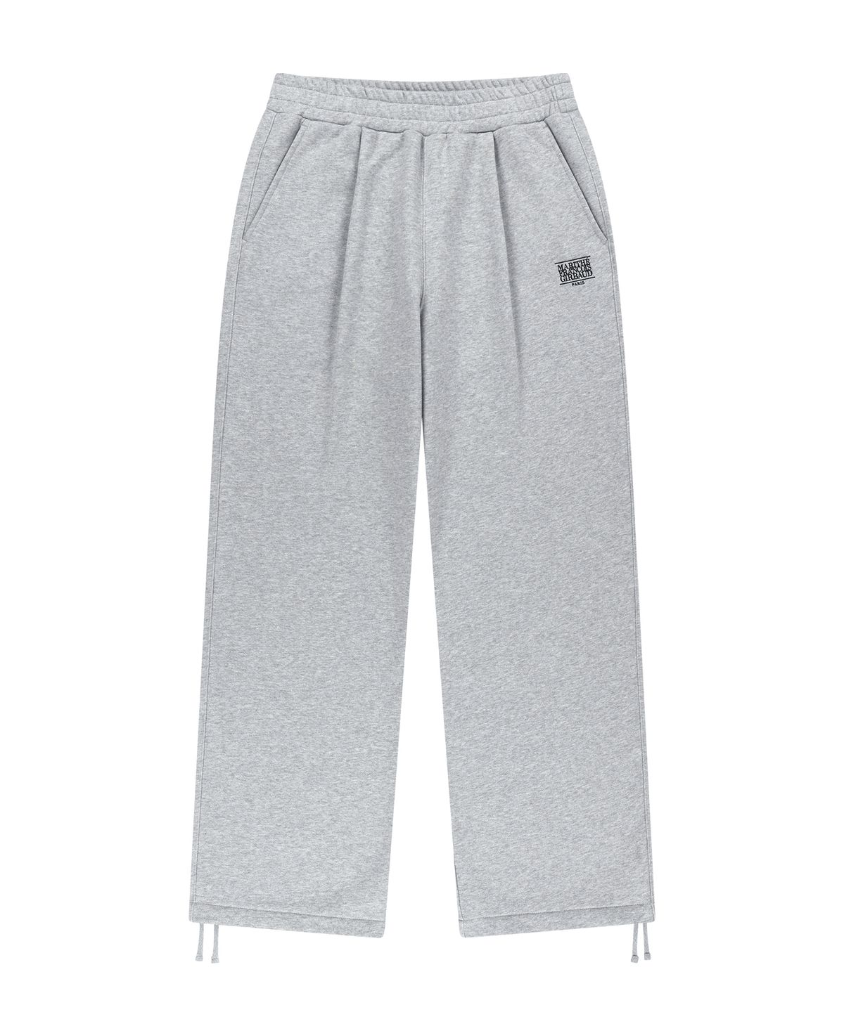 마리떼 프랑소와 저버(MARITHÉ + FRANҪOIS GIRBAUD) M ONE TUCK WIDE SWEAT JOGGERS (BRUSHED) heather gray