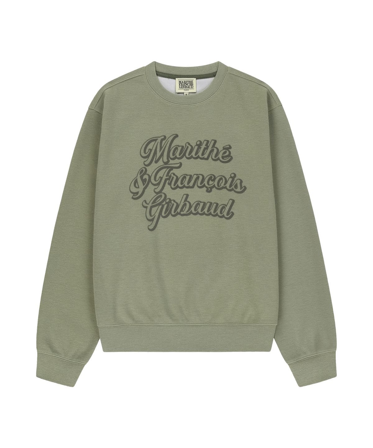 마리떼 프랑소와 저버(MARITHÉ + FRANҪOIS GIRBAUD) DRAWING LOGO SAKARIBA SWEATSHIRT light khaki