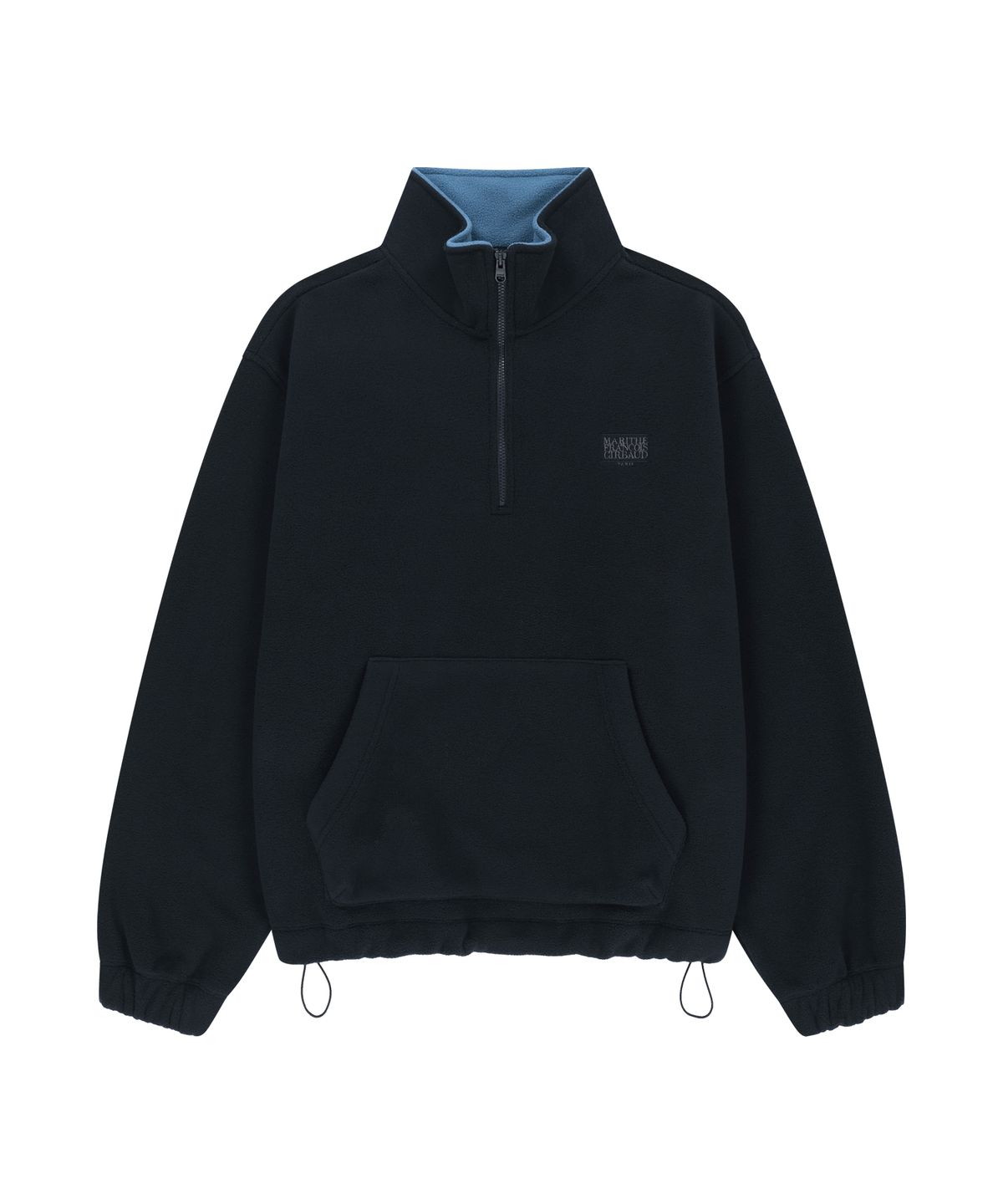 마리떼 프랑소와 저버(MARITHÉ + FRANҪOIS GIRBAUD) SMALL CLASSIC LOGO FLEECE ANORAK dark navy