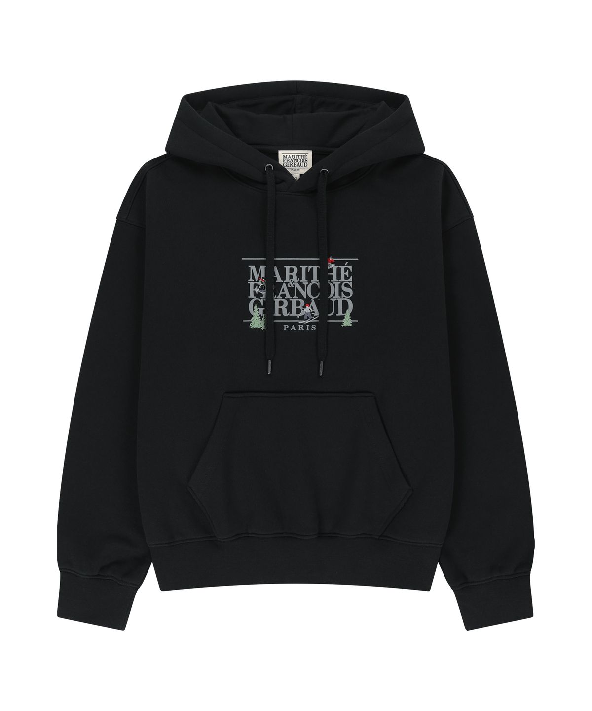 마리떼 프랑소와 저버(MARITHÉ + FRANҪOIS GIRBAUD) ALPES CLASSIC LOGO OVERSIZED HOODIE (BRUSHED) black