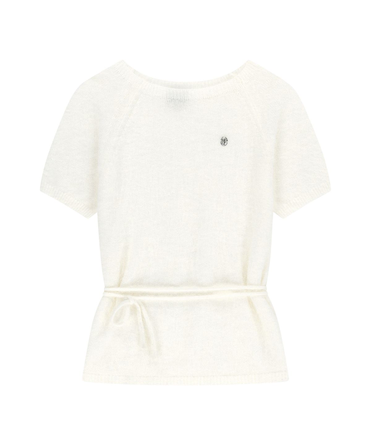 마리떼 프랑소와 저버(MARITHÉ + FRANҪOIS GIRBAUD) W PREMIUM ANGORA BOAT NECK HALF KNIT ivory