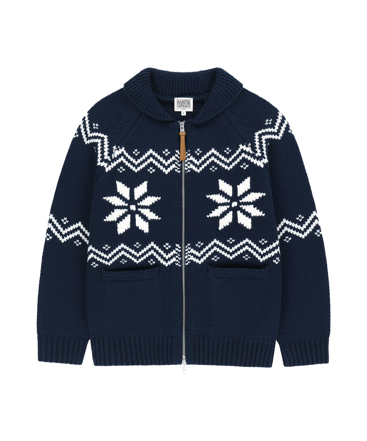 마리떼 프랑소와 저버(MARITHÉ + FRANҪOIS GIRBAUD) NORDIC COWICHAN CARDIGAN navy