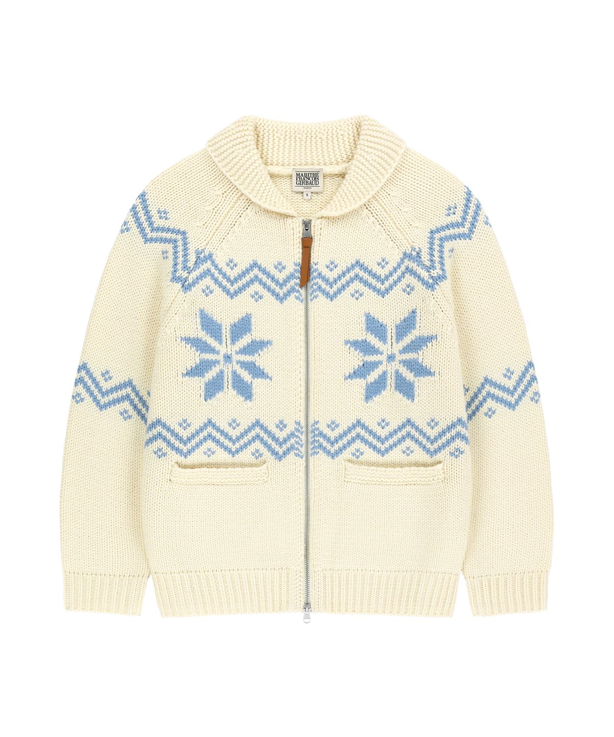 마리떼 프랑소와 저버(MARITHÉ + FRANҪOIS GIRBAUD) NORDIC COWICHAN CARDIGAN ivory