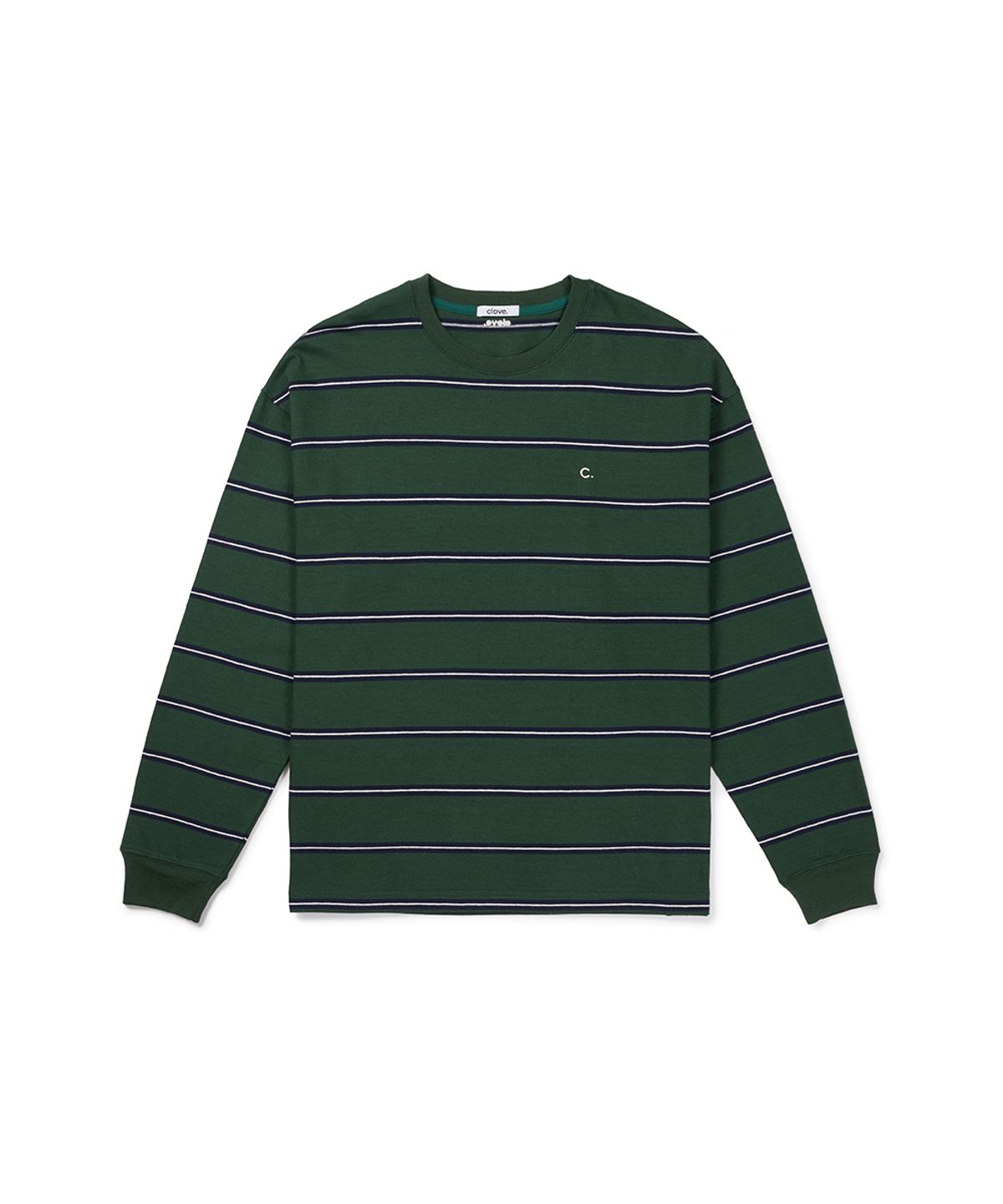 클로브(CLOVE) [26FW clove] Stripe Long Sleeve T-Shirt_Men (Green)