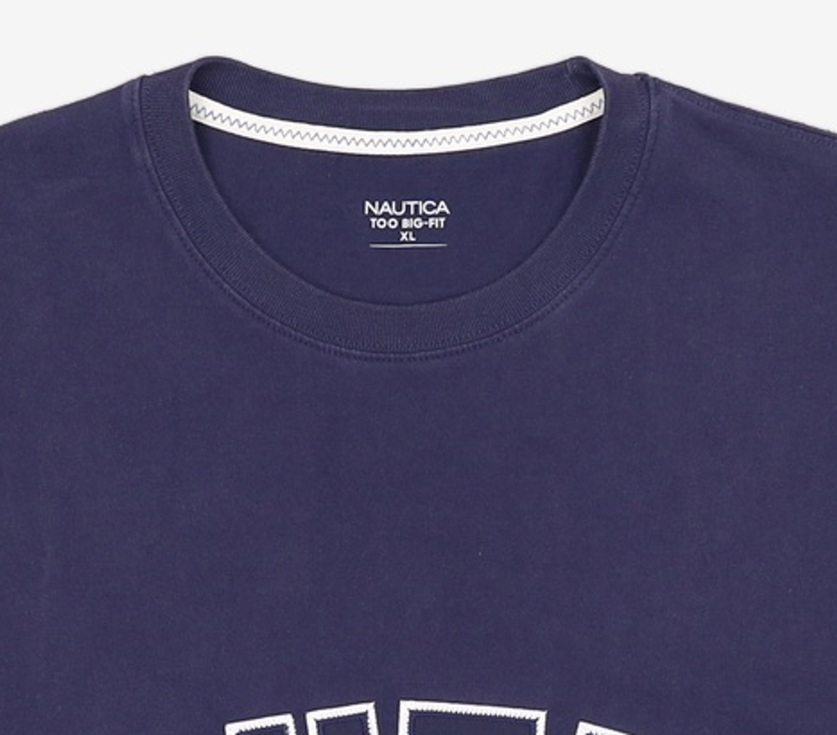 노티카(NAUTICA) 아치 로고 티셔츠 (네이비) XL