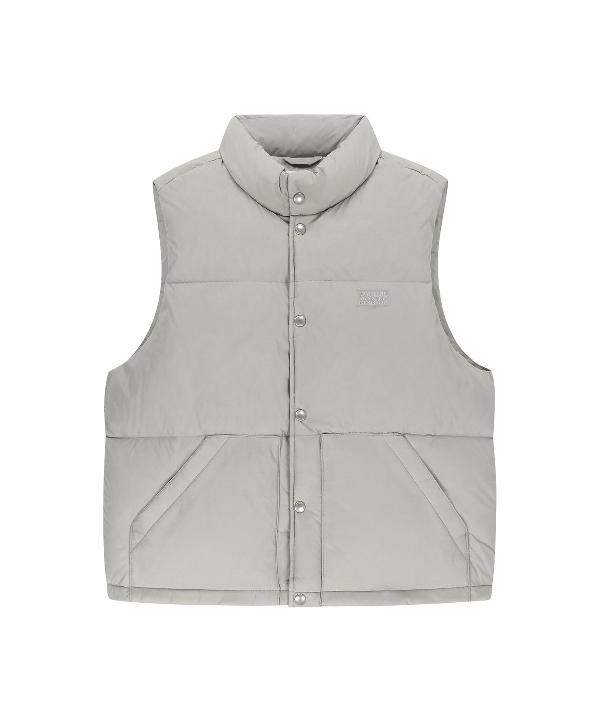 마리떼 프랑소와 저버(MARITHÉ + FRANҪOIS GIRBAUD) HIGH NECK DOWN VEST light gray