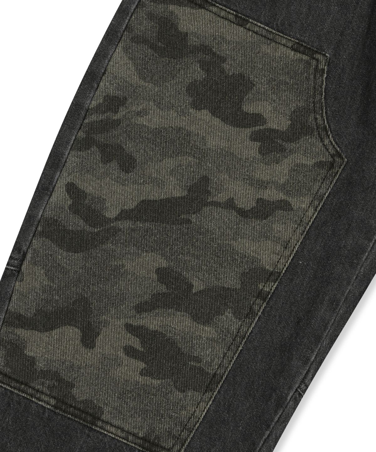 브라운브레스 키즈(BROWNBREATH KIDS) KIDS TAG CAMO POINT DENIM PANTS - DARK GREY