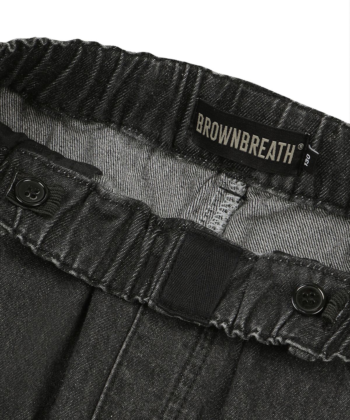 브라운브레스 키즈(BROWNBREATH KIDS) KIDS TAG CAMO POINT DENIM PANTS - DARK GREY