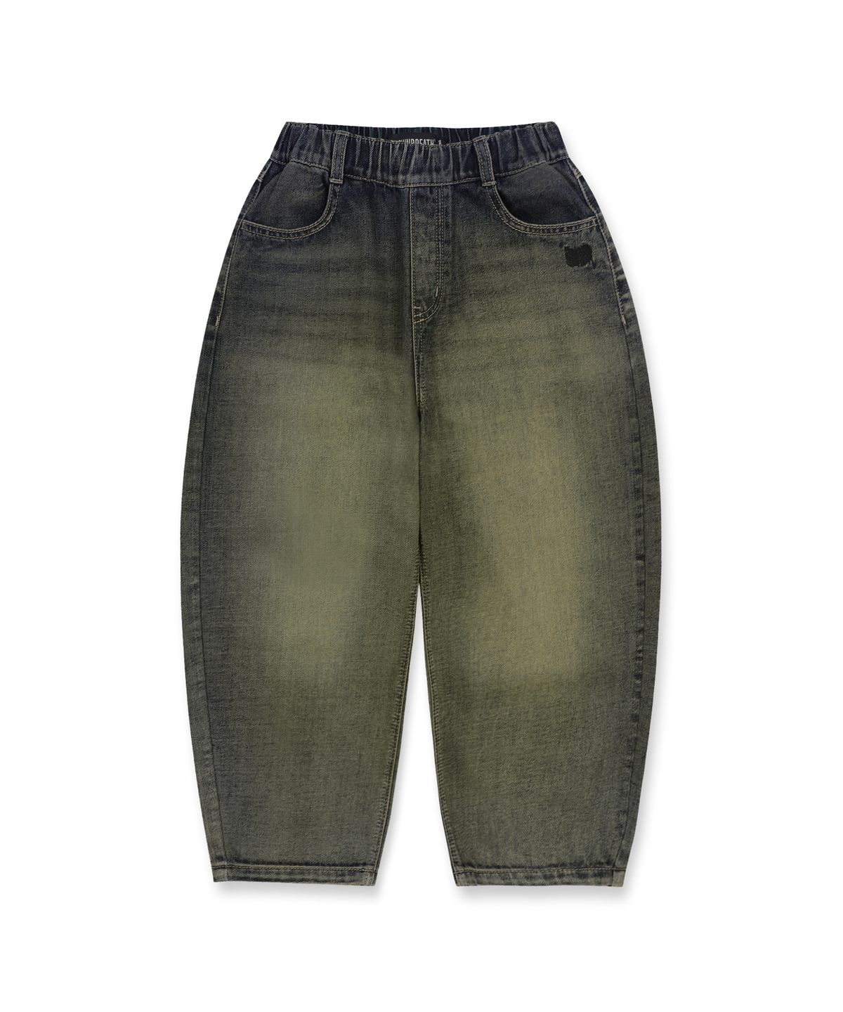 브라운브레스 키즈(BROWNBREATH KIDS) KIDS TAG CURVED DENIM PANTS - NAVY
