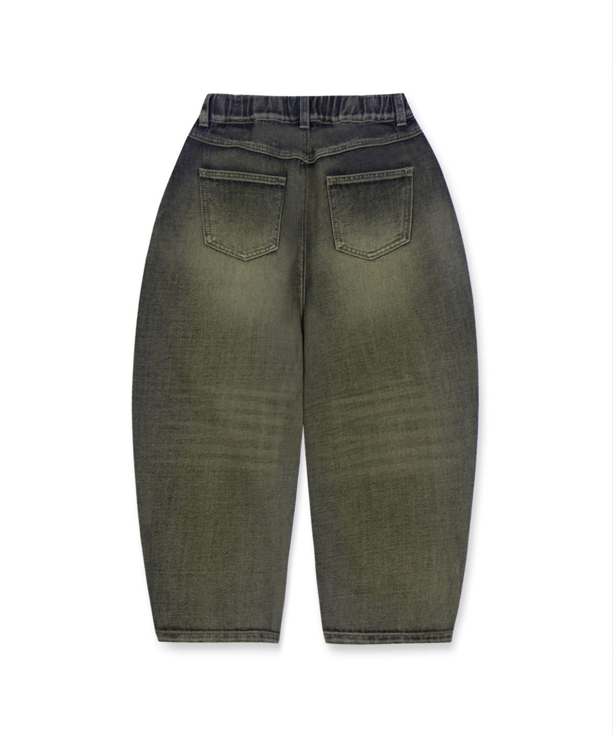 브라운브레스 키즈(BROWNBREATH KIDS) KIDS TAG CURVED DENIM PANTS - NAVY