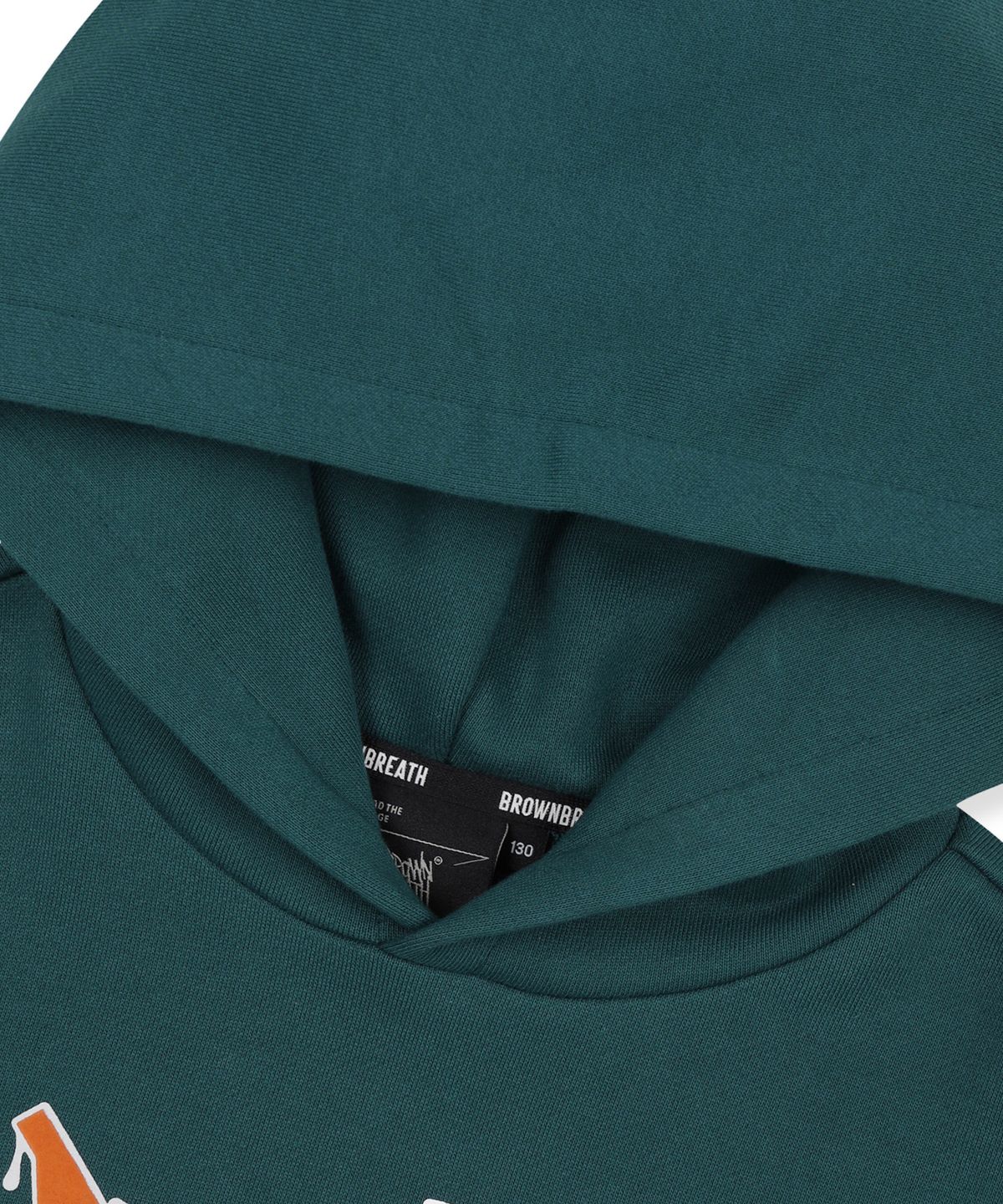 브라운브레스 키즈(BROWNBREATH KIDS) KIDS SKATEBOARD GRAPHIC HOODIE - DARK GREEN