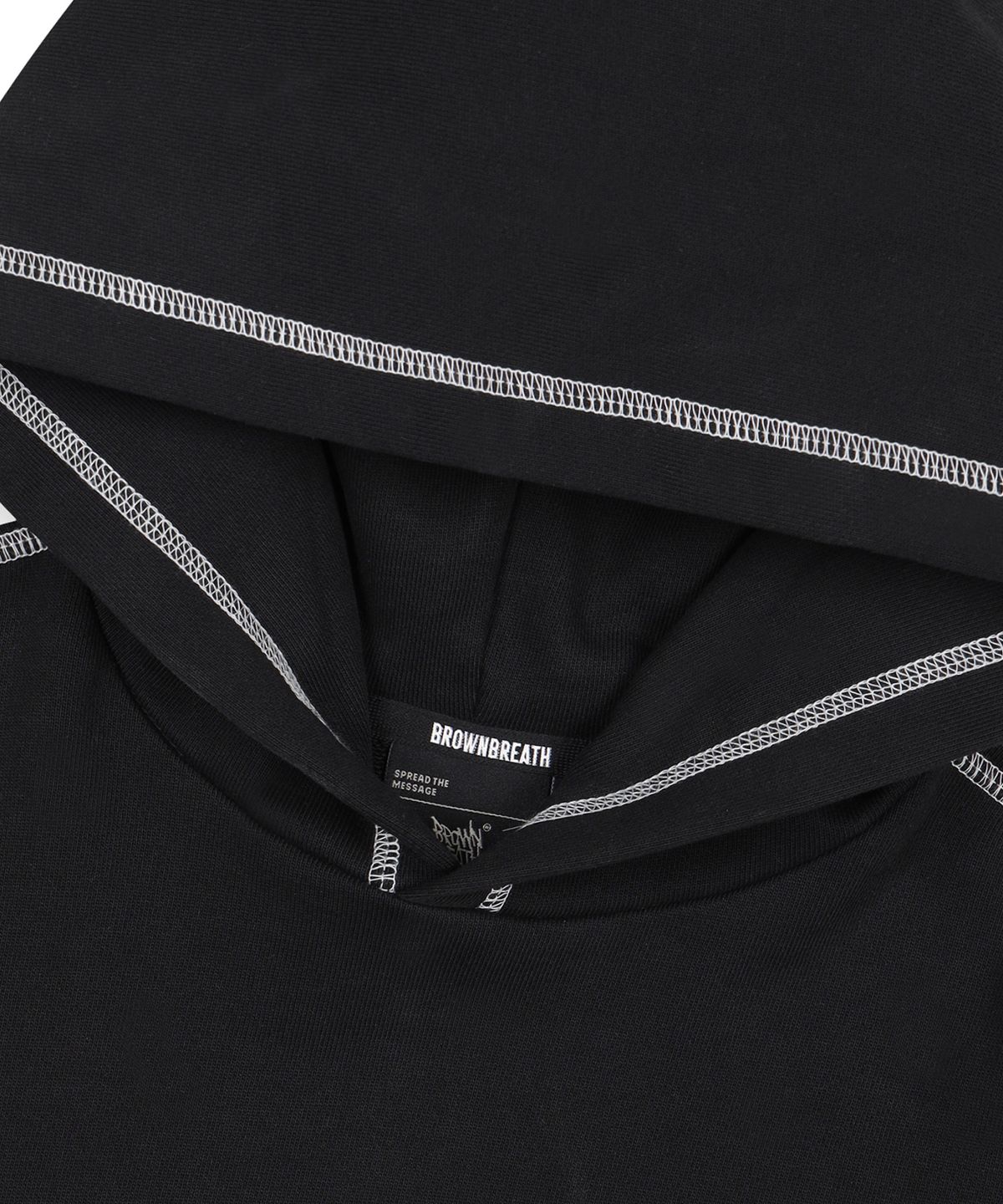 브라운브레스 키즈(BROWNBREATH KIDS) KIDS PAISELY GRAPHIC HOODIE - BLACK