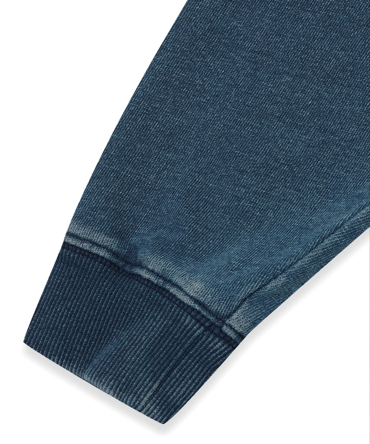 브라운브레스 키즈(BROWNBREATH KIDS) KIDS DENIM RAW CUT CREWNECK - NAVY