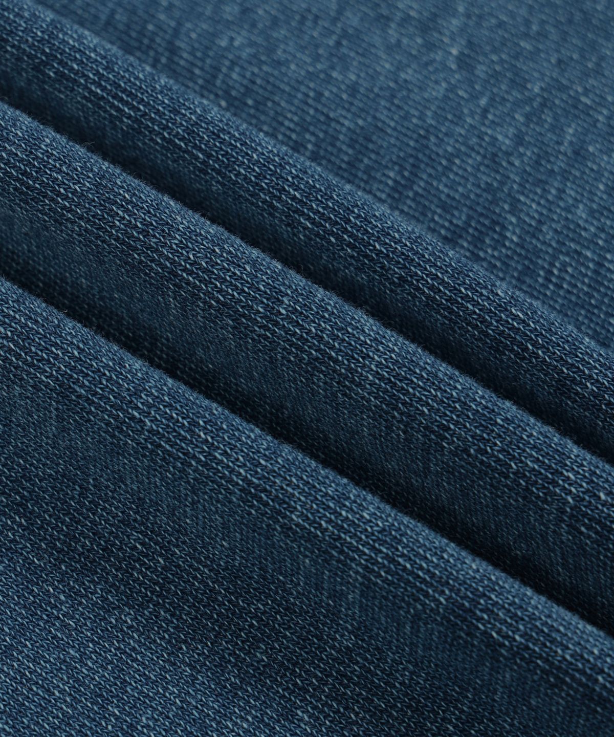 브라운브레스 키즈(BROWNBREATH KIDS) KIDS DENIM RAW CUT CREWNECK - NAVY