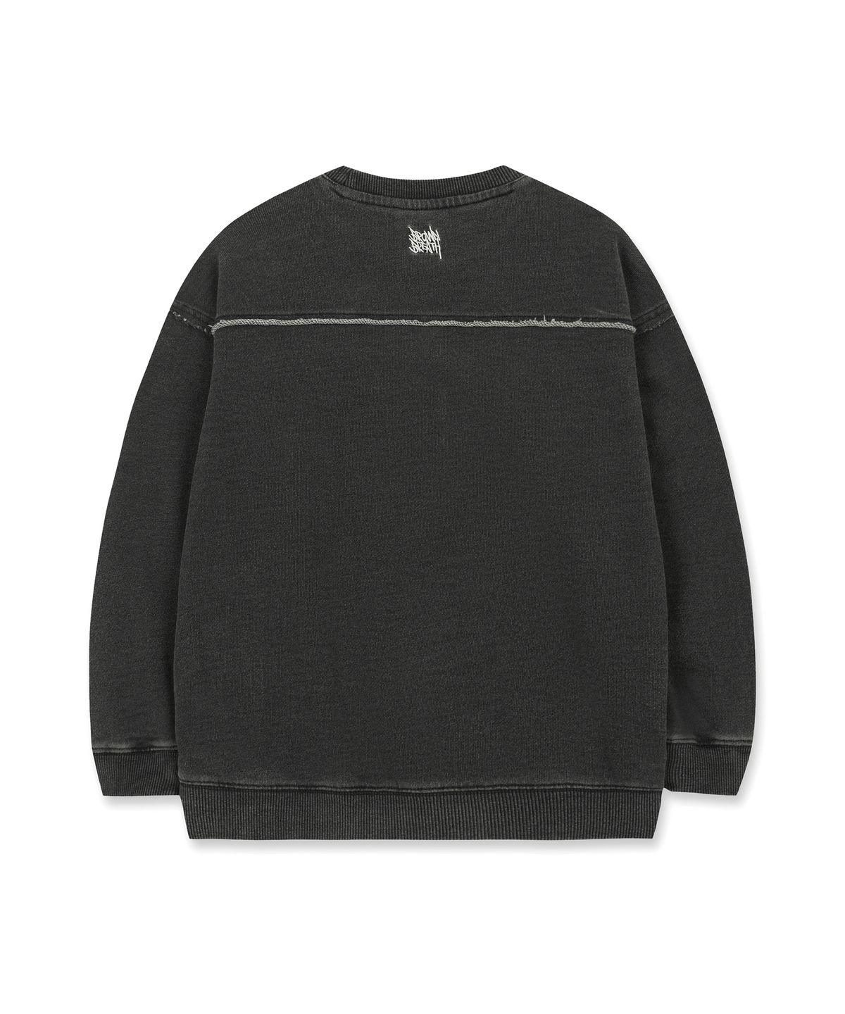 브라운브레스 키즈(BROWNBREATH KIDS) KIDS DENIM RAW CUT CREWNECK SET UP - 2COLOR