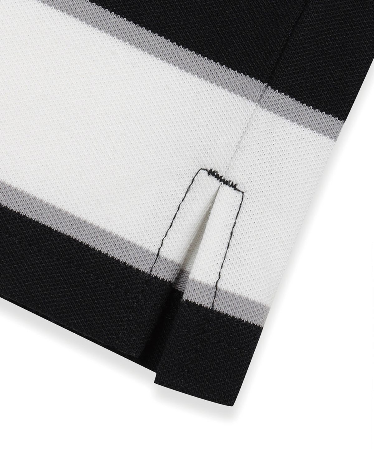 브라운브레스 키즈(BROWNBREATH KIDS) KIDS RUGBY STRIPE LONG SLEEVE - BLACK