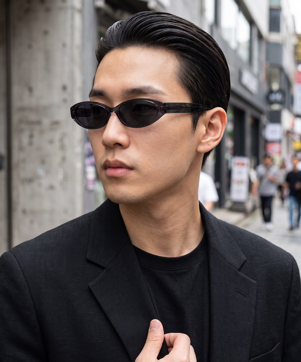 버튼서울(BUTTON SEOUL) 빈티지 라인 오벌 선글라스