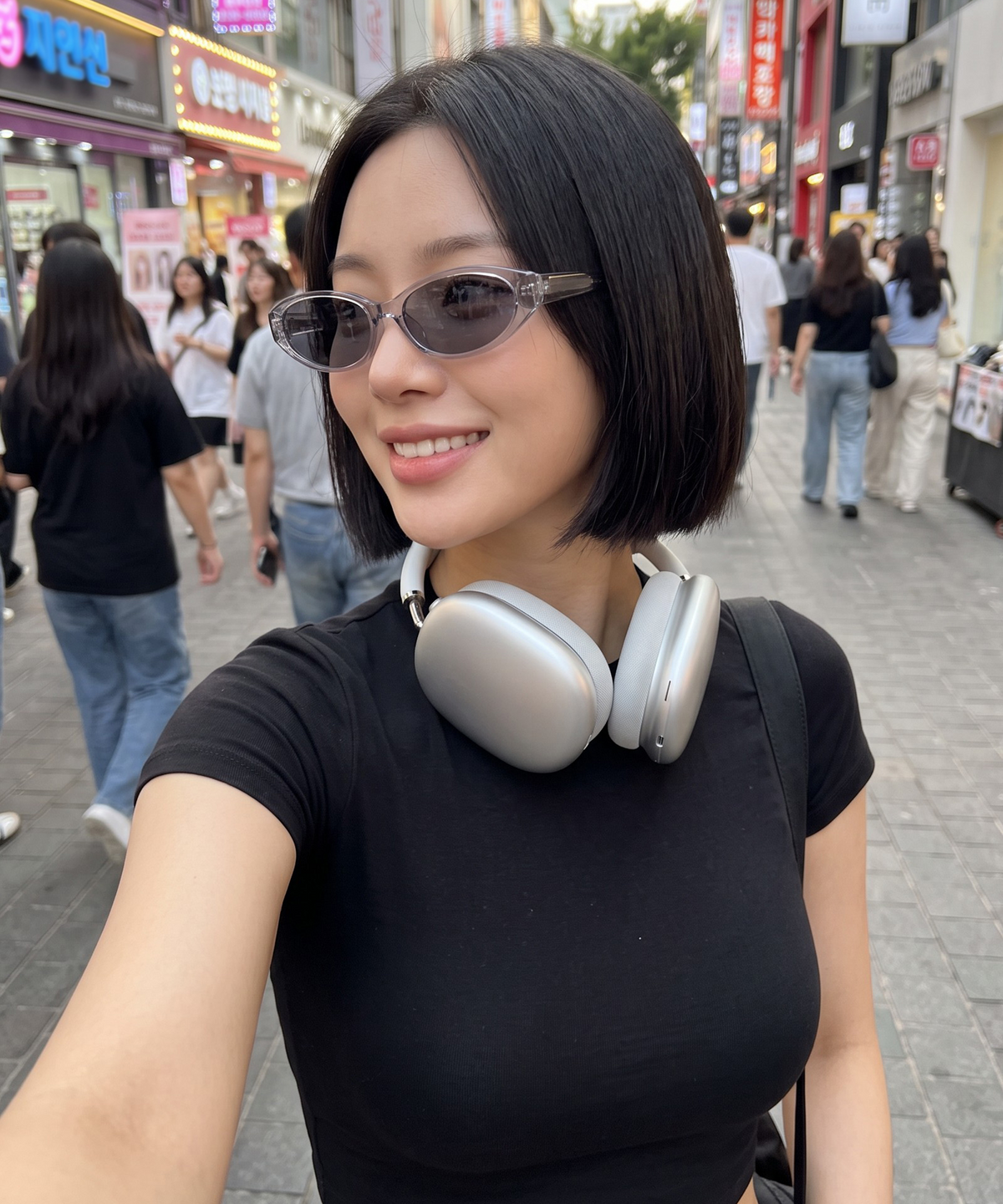 버튼서울(BUTTON SEOUL) 빈티지 라인 오벌 선글라스
