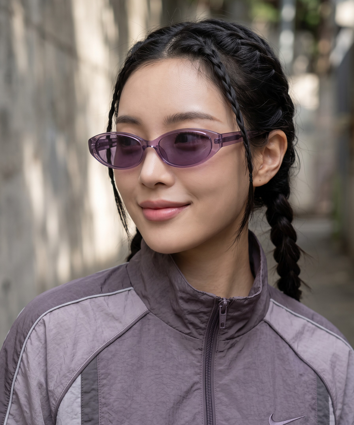 버튼서울(BUTTON SEOUL) 빈티지 라인 오벌 선글라스