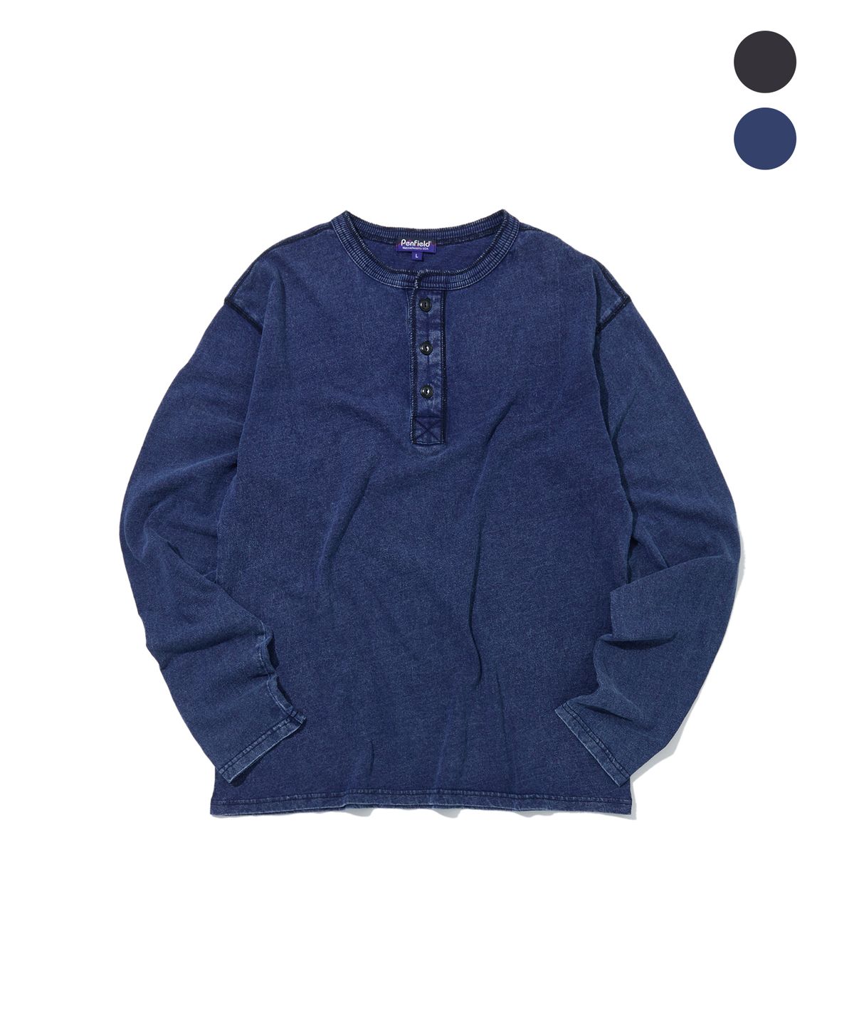 펜필드(PENFIELD) [PF][2PACK]인디고 헨리넥 긴소매 티셔츠_FS3KL02U