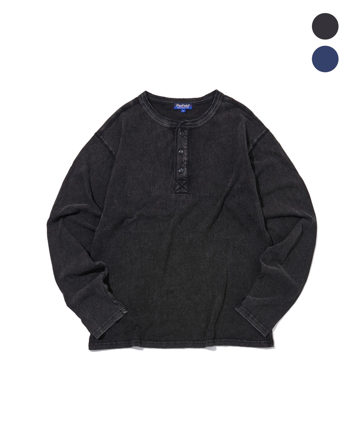 펜필드(PENFIELD) [PF][2PACK]인디고 헨리넥 긴소매 티셔츠_FS3KL02U