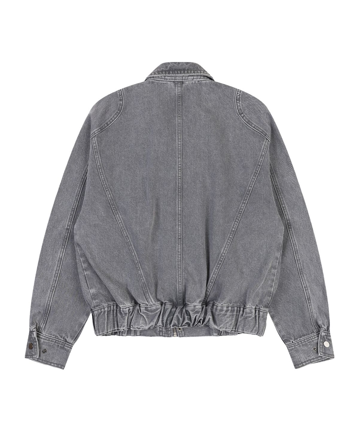 랩원오원(LAB101) 커브드 히든 데님 자켓 (GREY)