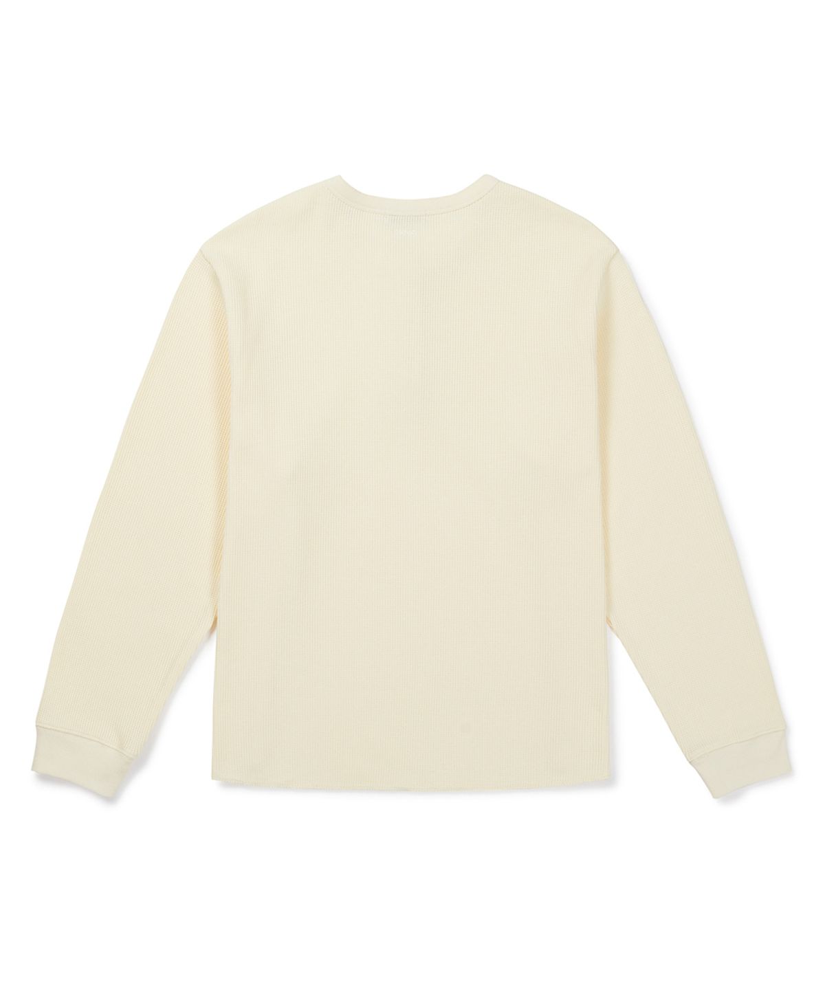 클로브(CLOVE) [26FW clove] Waffle Henley T-Shirt (Cream)
