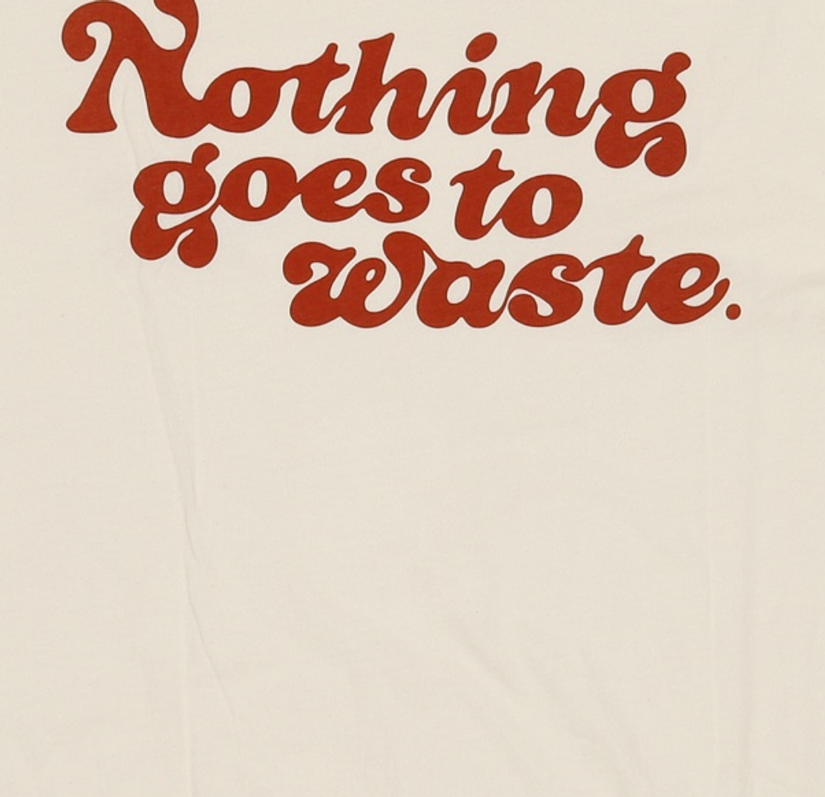 마크곤잘레스(MARK GONZALES) NOTHING GOES TO WASTE GRAPHIC T-SHIRT - IVORY S