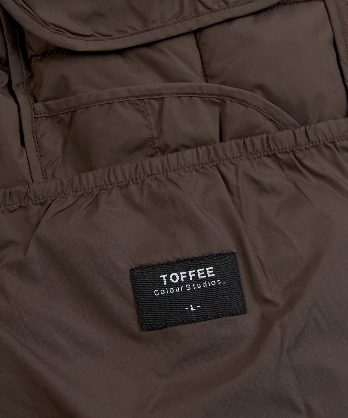 토피(TOFFEE) 스퀘어 라이트 패딩 자켓 (BROWN)