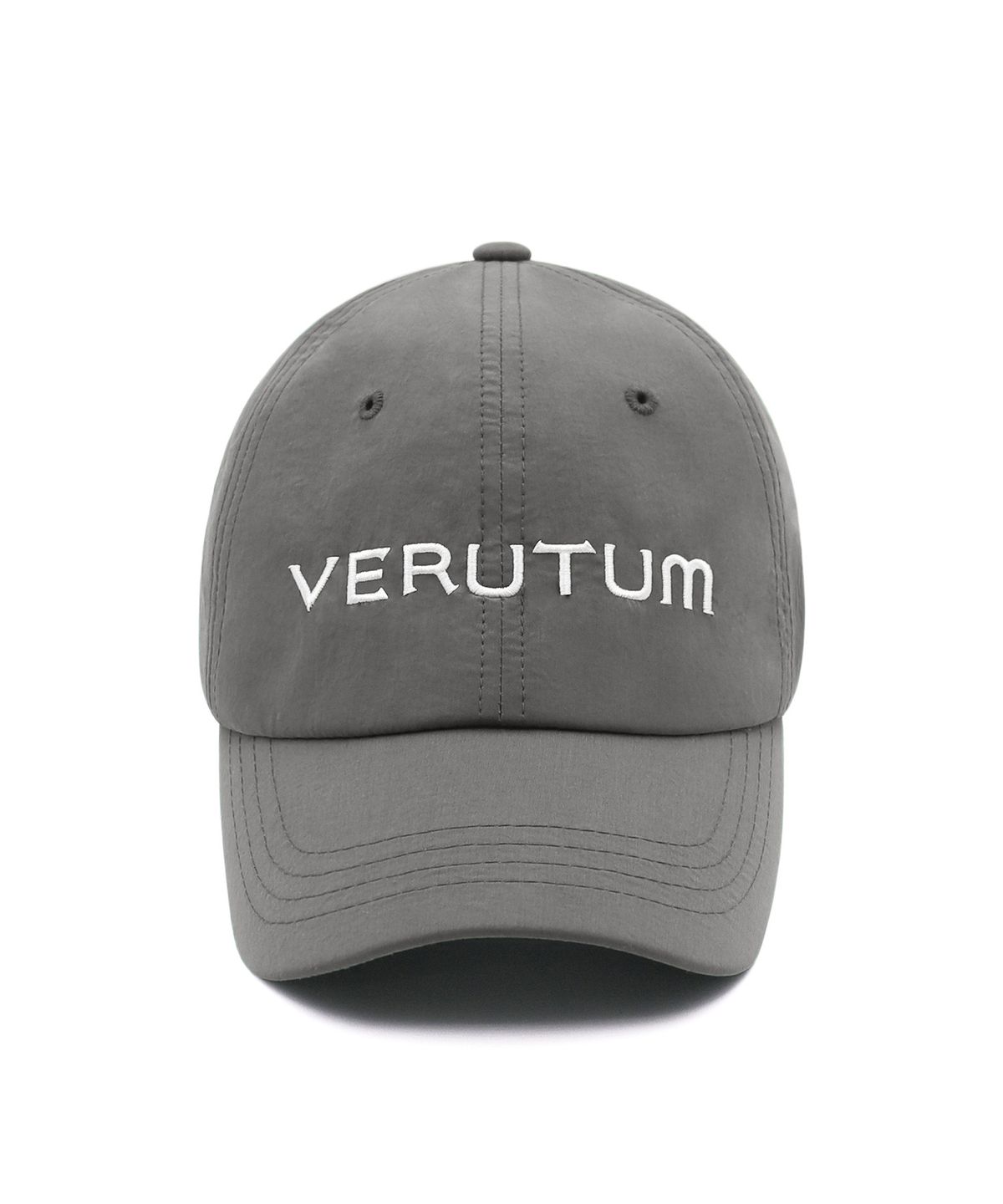 베루툼(VERUTUM) 프론트 로고 스포츠 다크그레이 볼캡