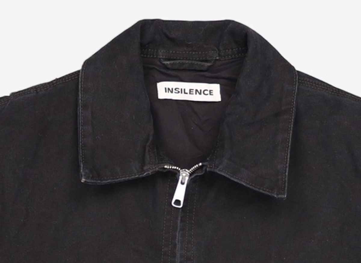 인사일런스(INSILENCE) 덕 코튼 워크 자켓 FADED BLACK L