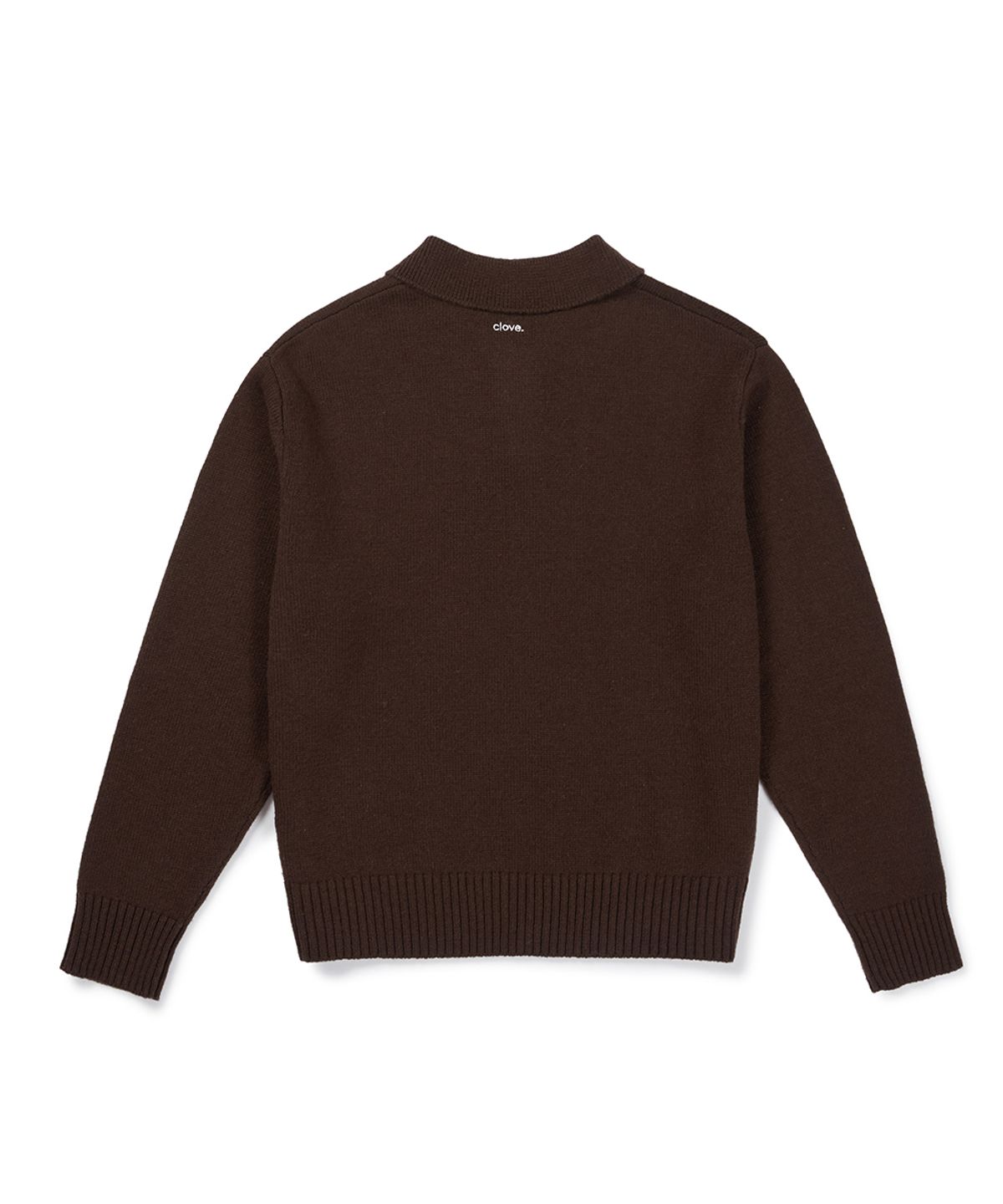 클로브(CLOVE) [26FW clove] Argyle Collar Pullover (Brown)