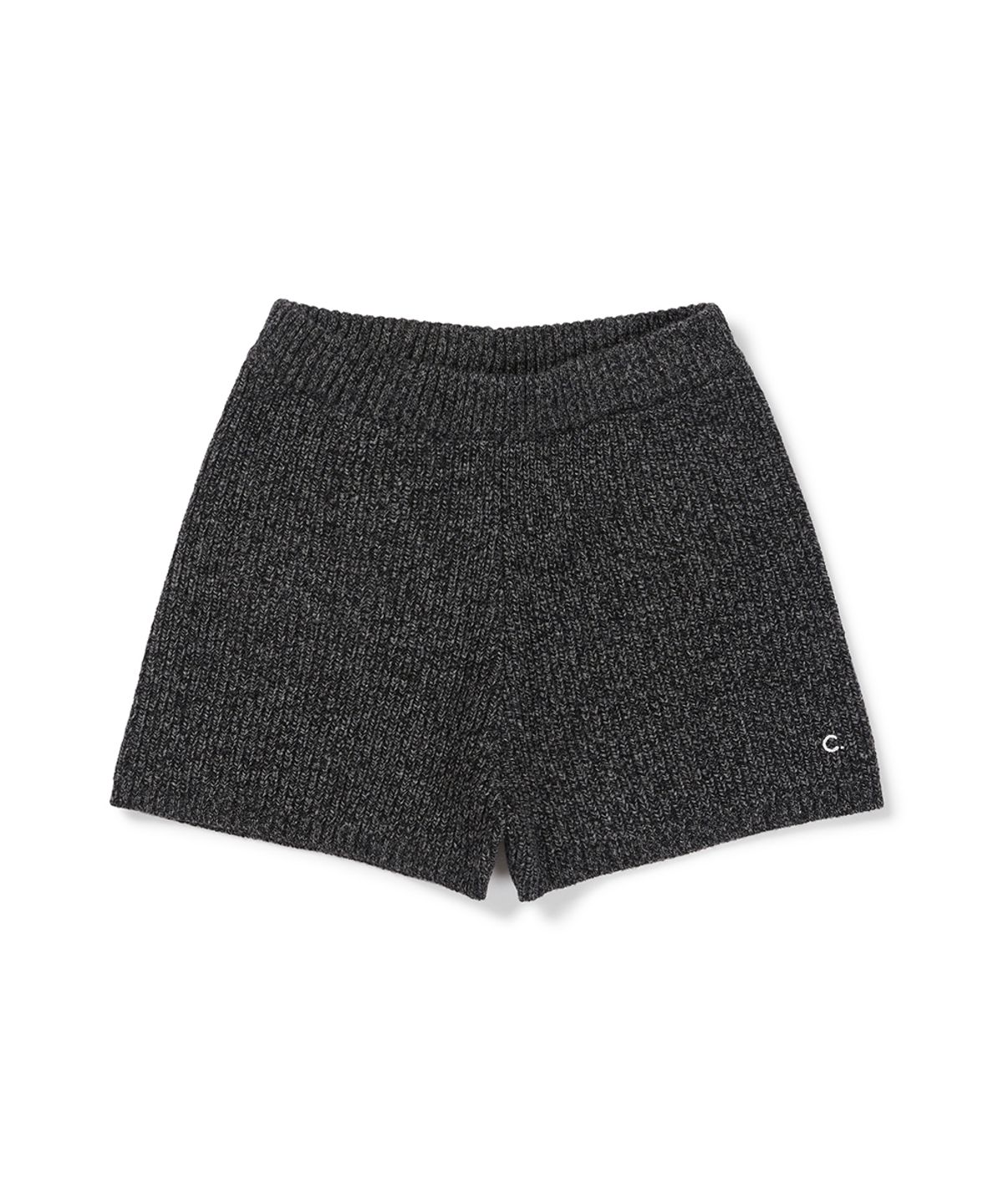 클로브(CLOVE) [26FW clove] Textured Rib Knit Shorts (Charcoal Grey)