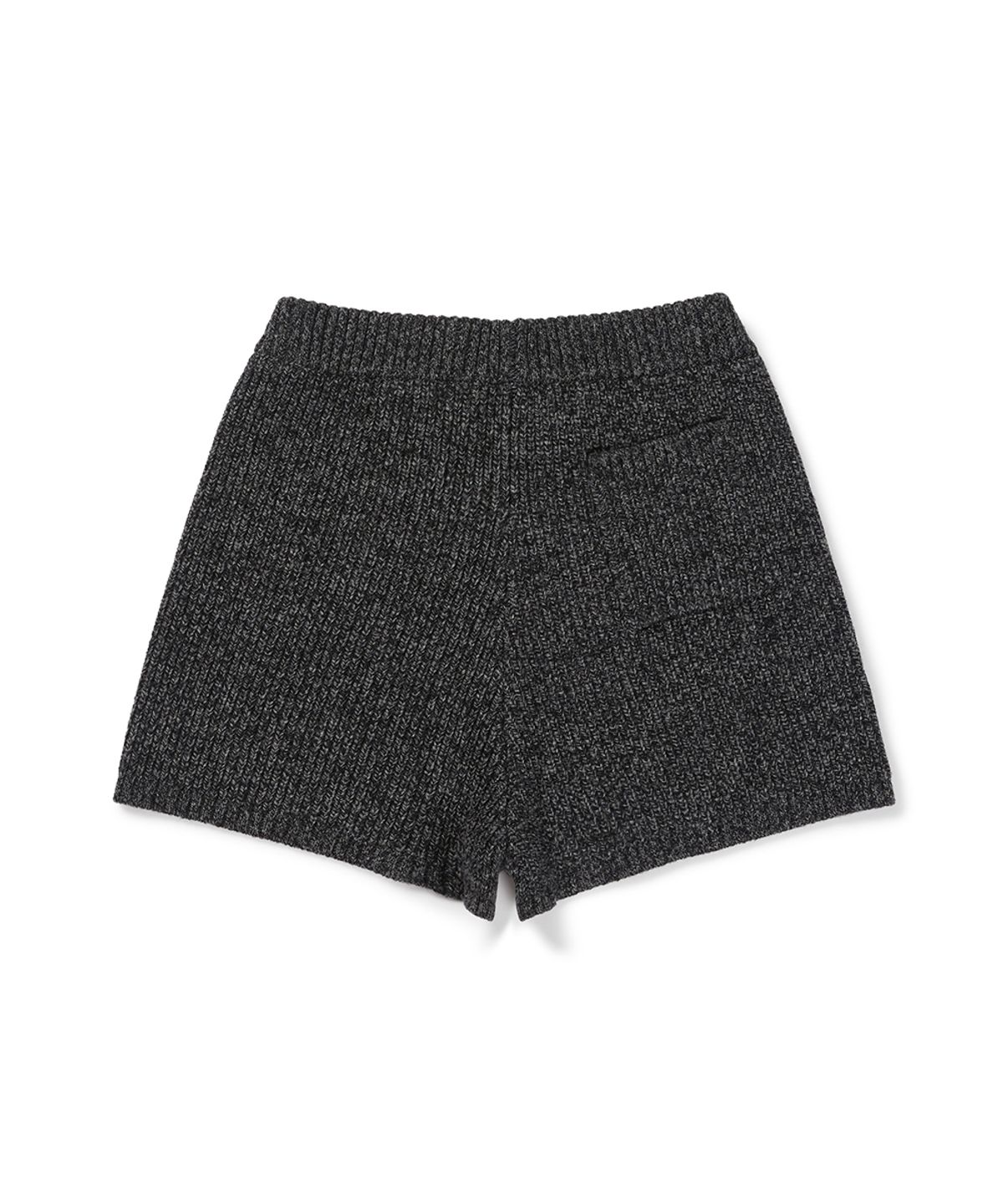 클로브(CLOVE) [26FW clove] Textured Rib Knit Shorts (Charcoal Grey)