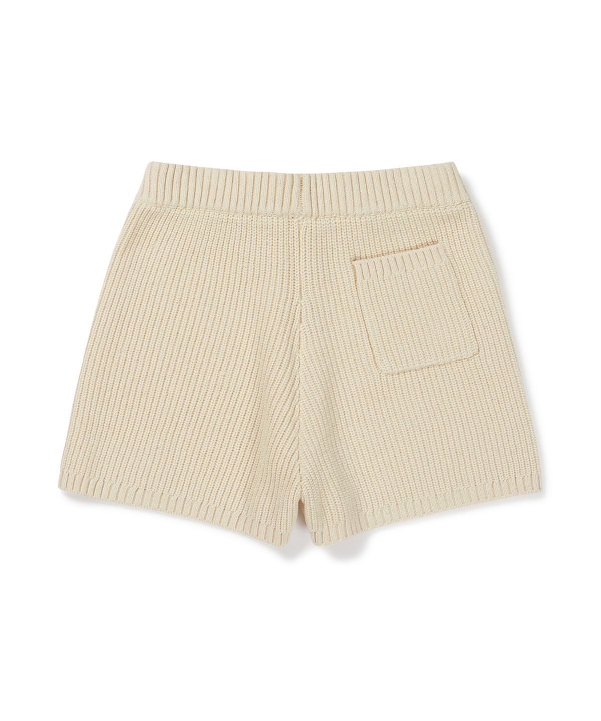 클로브(CLOVE) [26FW clove] Textured Rib Knit Shorts (Light Beige)