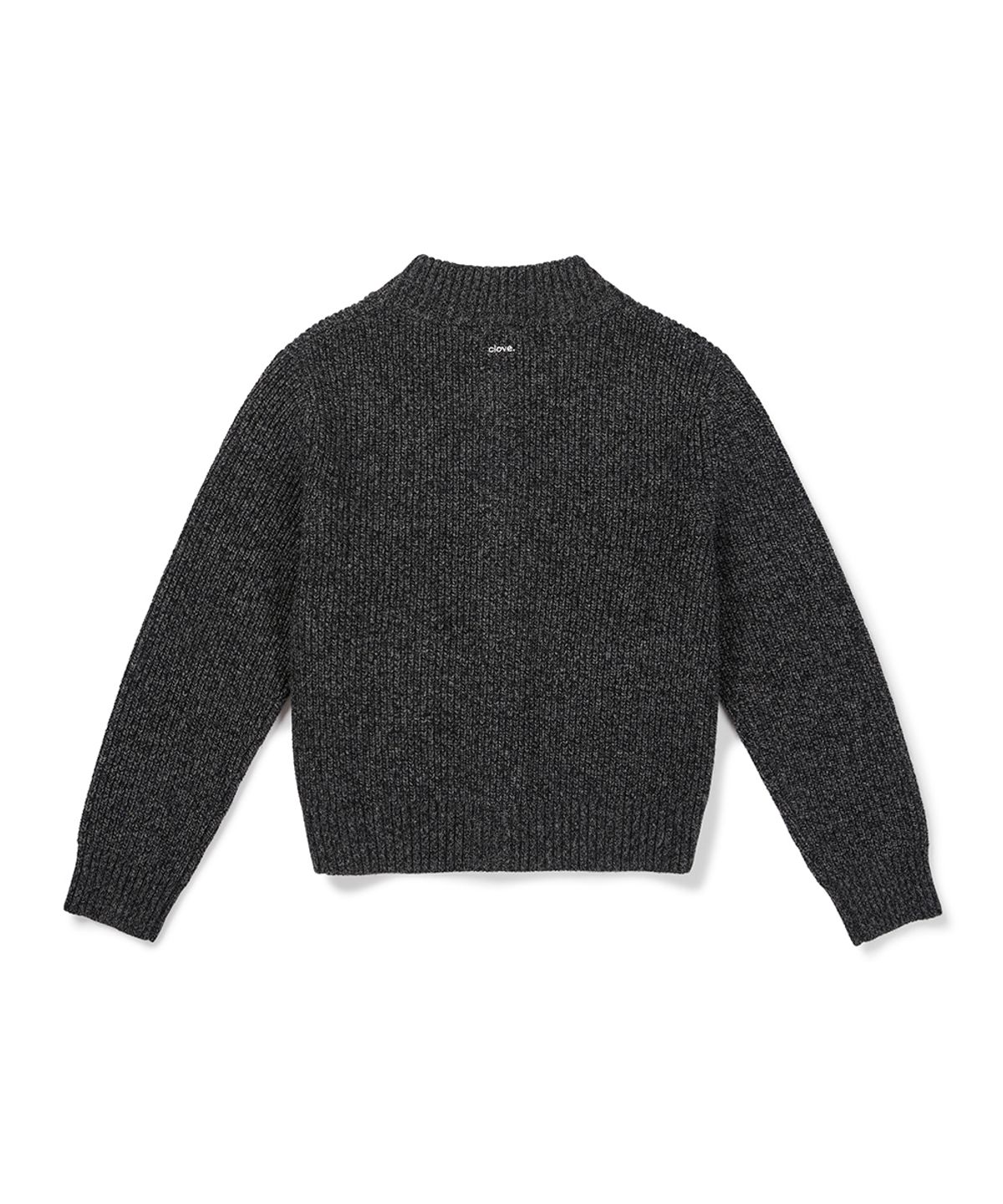 클로브(CLOVE) [26FW clove] Button-Up Knit Cardigan (Charcoal Grey)
