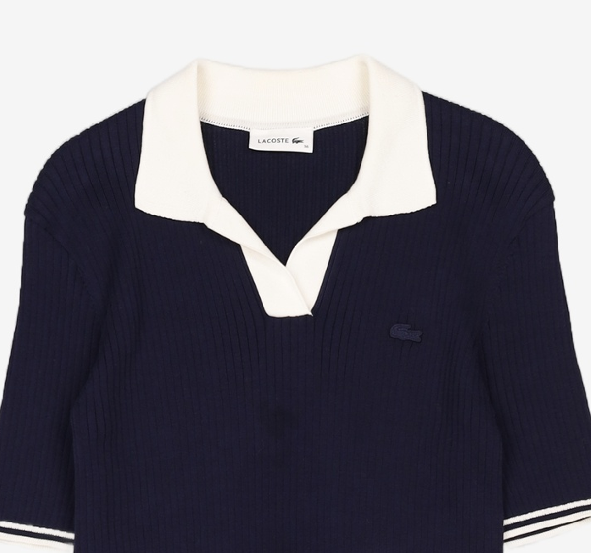 라코스테(LACOSTE) 여성 오픈 플라켓 스웨터원피스 EF102E-52G 166 36