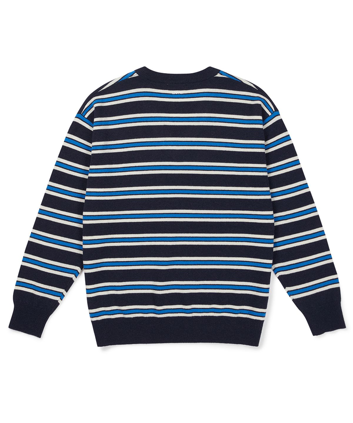 클로브(CLOVE) [26FW clove] Striped Knit Pullover (Navy)