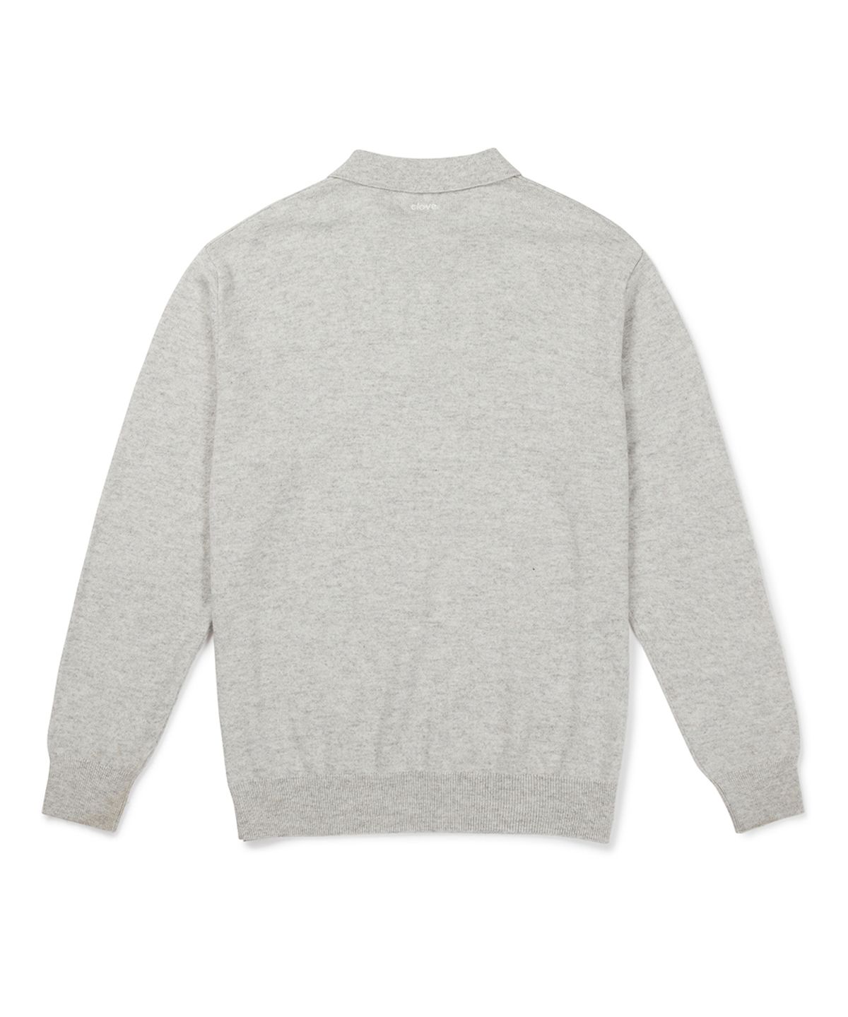 클로브(CLOVE) [26FW clove] Basic Collared Knit Pullover_Men (Light Grey)