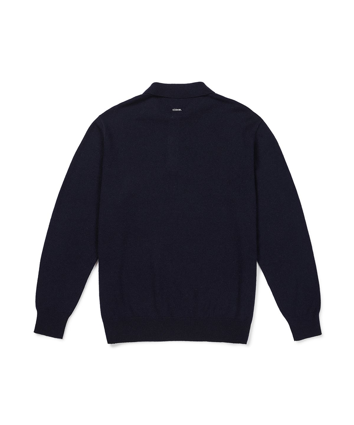 클로브(CLOVE) [26FW clove] Basic Collared Knit Pullover_Men (Navy)