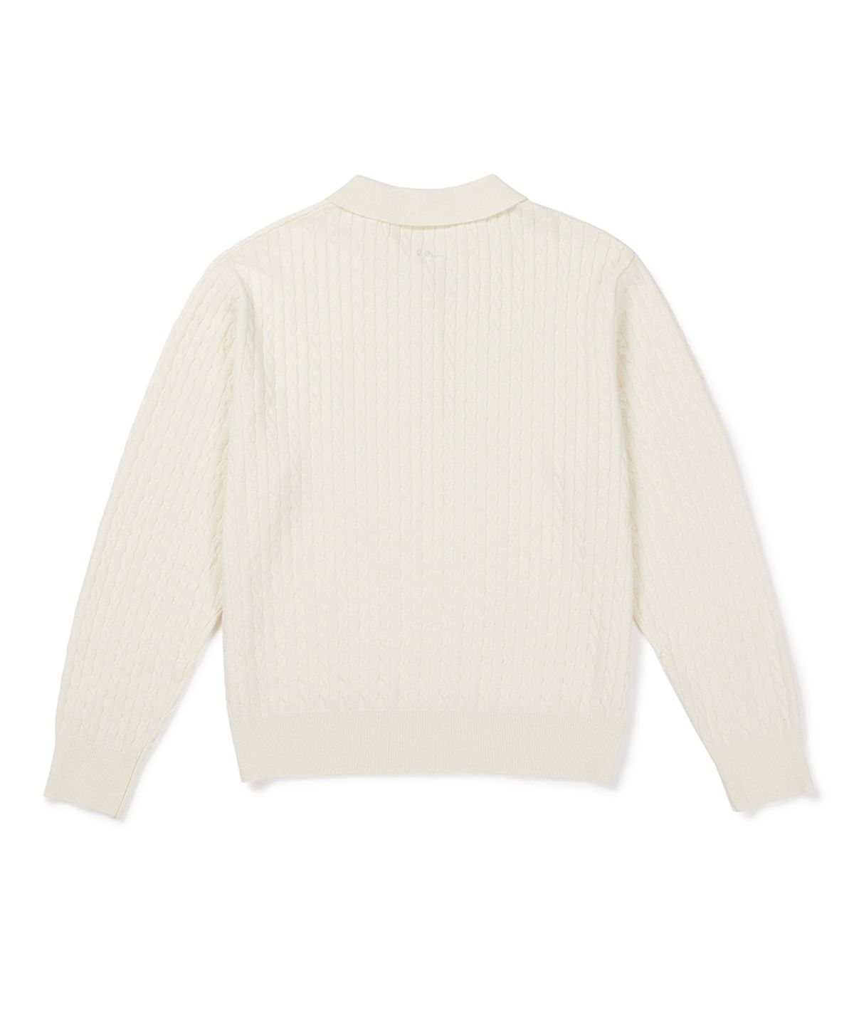 클로브(CLOVE) [26FW clove] Cable Collared Knit Pullover (Ivory)