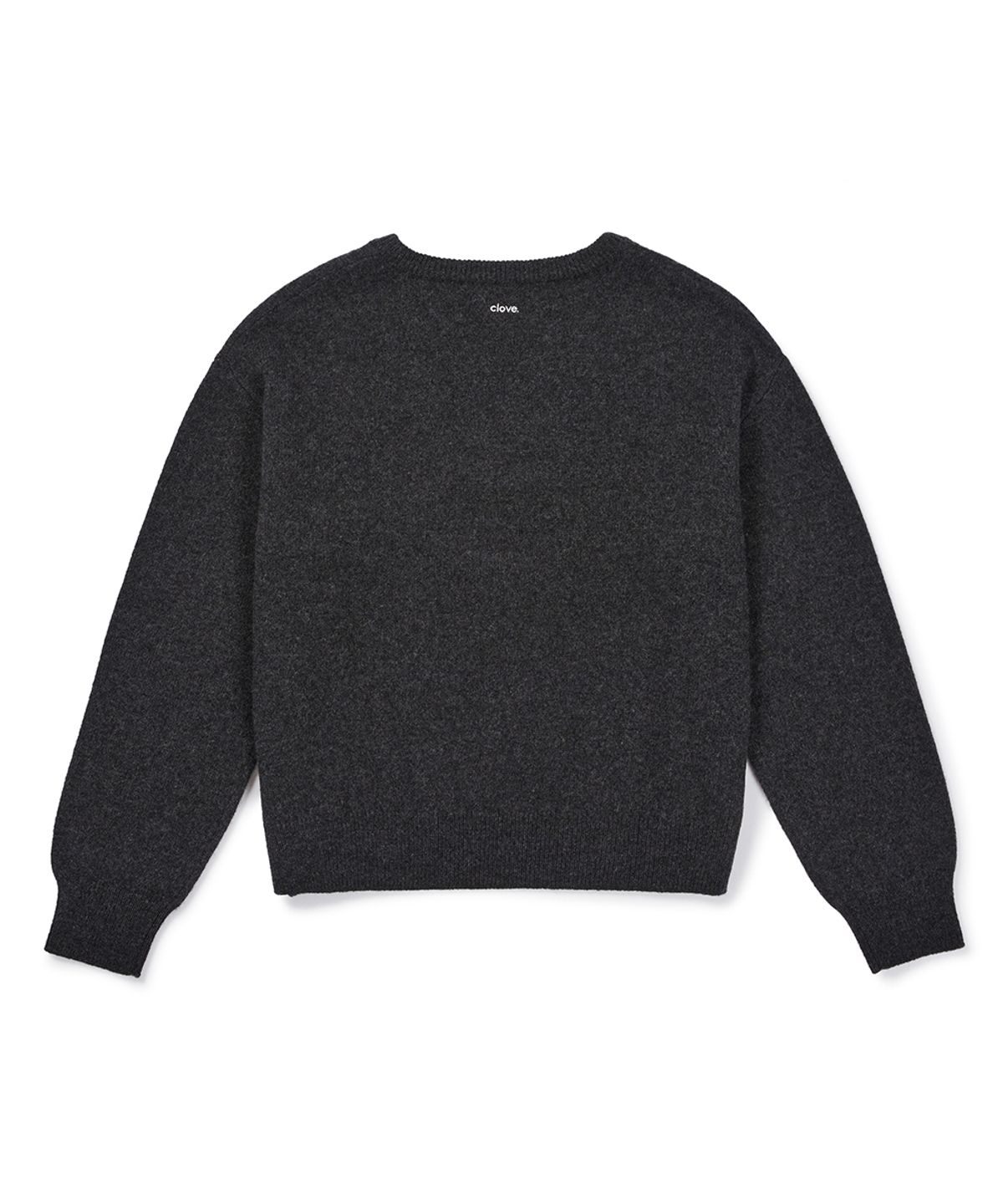 클로브(CLOVE) [26FW clove] V-Neck Knit Pullover (Charcoal Grey)