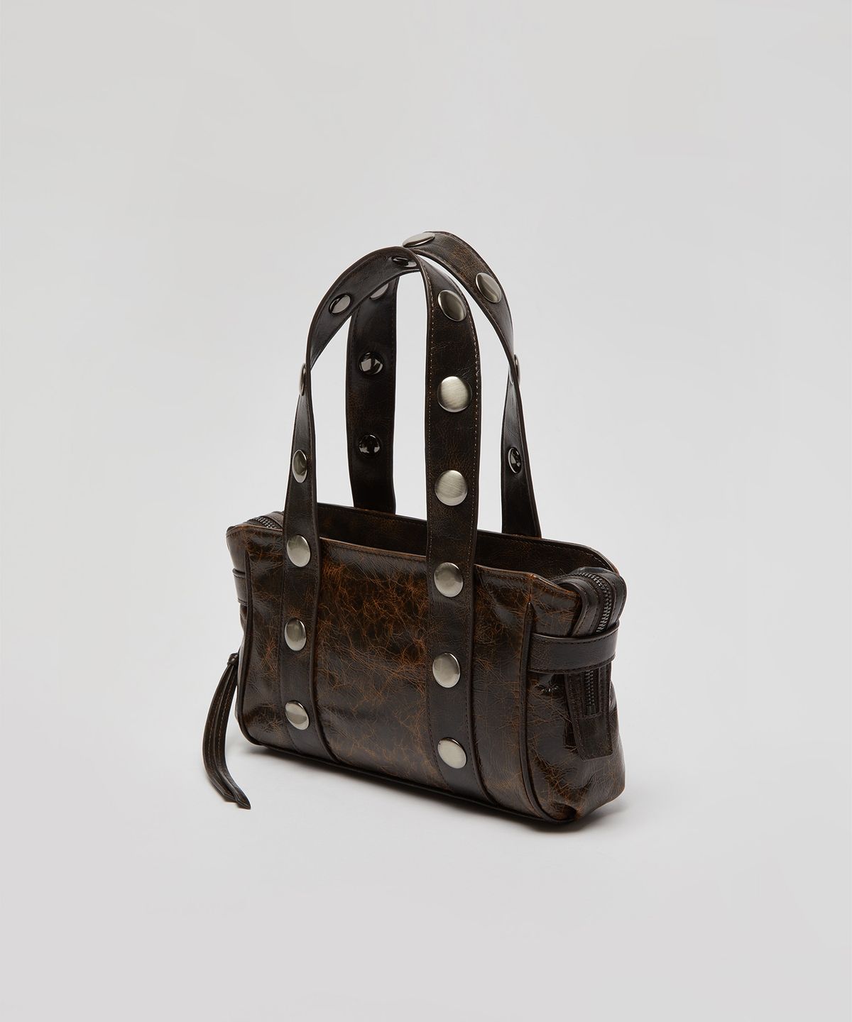 아카이브앱크(ARCHIVEPKE) Stud tote bag(Oak Brown)_OVBTX26251PLB