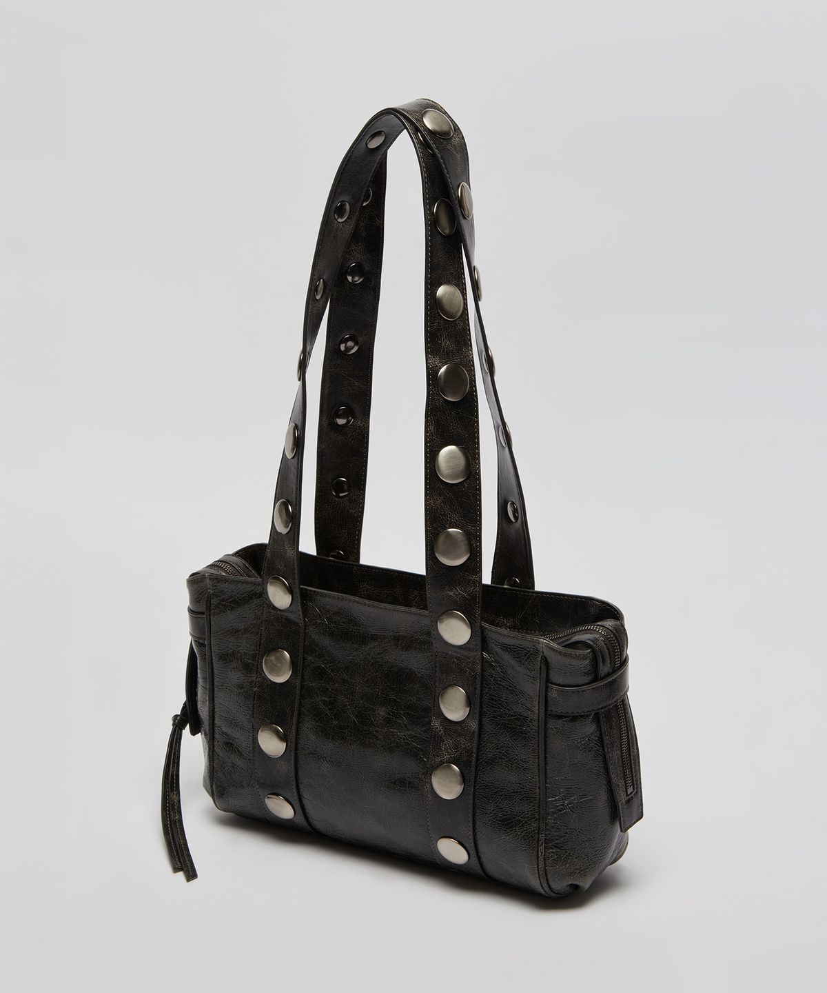 아카이브앱크(ARCHIVEPKE) Stud shoulder bag(Ash grey)_OVBSX26254PUG